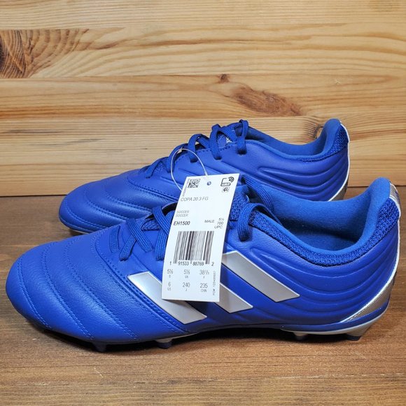 NEW Adidas Copa 20.3 FG - Blue-Silver - Picture 2 of 9